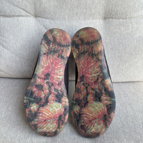 NOBULL Black Training Shoes with Pink & Teal Floral Sole - Picture 4 of 5